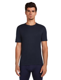 Icebreaker Unterwäsche Tshirt 200 Oasis SS Crewe enganliegend (Merinowolle) navyblau Herren
